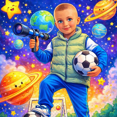 ArtMindr personalized illustration of the child as the hero